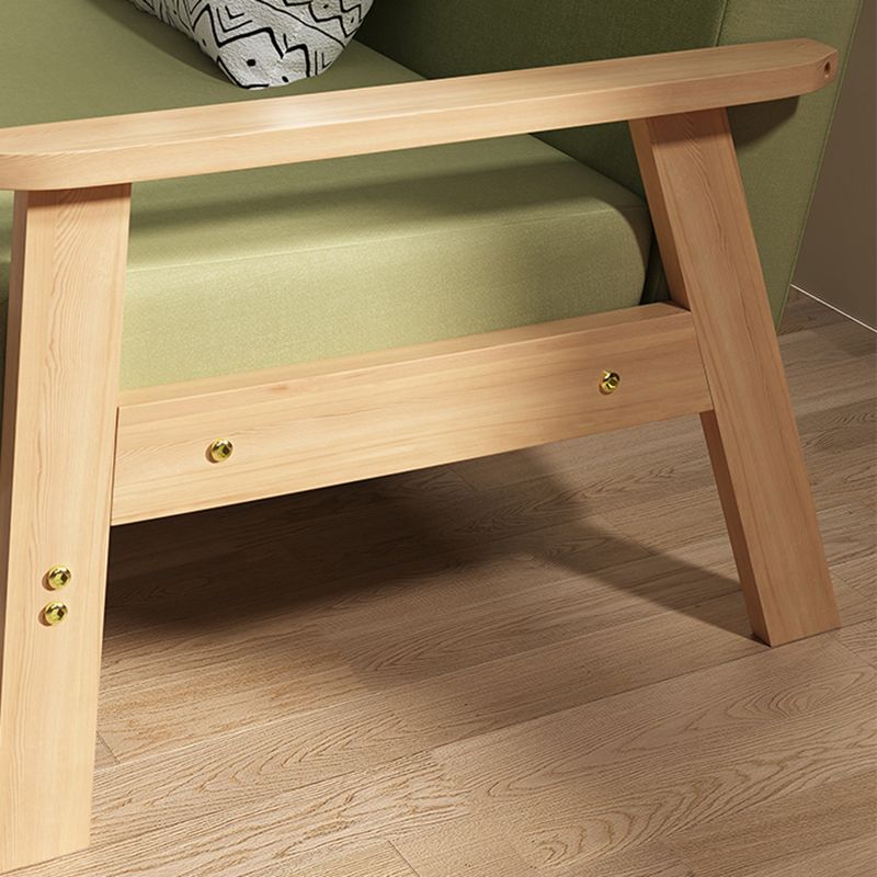 Fabric Square Arm Slipcovered 2/3 Seat Sofa Solid Color Sofa for Apartment Clearhalo 'Furniture' 'furniture_sofas' 'kitchen' 'kitchen_sofas' 'Living Room Furniture' 'Sofa' 'sofas' 1200x1200_177b10c9-afca-463d-8bea-35c10007a51e