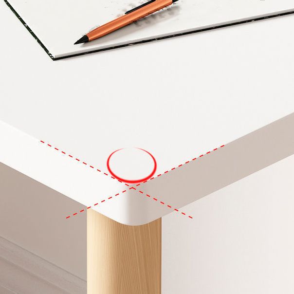 Free Form Contemporary Writing Desk Manufactured Wood Parsons Base Desk Clearhalo 'Furniture' 'furniture_office_desk' 'Office Desks' 'Office Furniture' 'office_desk' 1200x1200_177b3bb5-7392-4d43-82b3-80ef5fec96c0