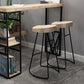 Ensemble de Table de Bar moderne, 1/2/3 pièces, ensemble de bistro rectangulaire en bois massif pour l'intérieur