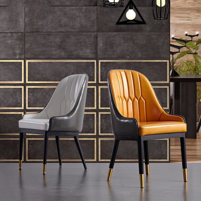 Dining Room Side Chairs Glam Solid Wood Kitchen Armless Chair for Home Clearhalo 'Dining Chairs' 'Dining Tables & Seating' 'dining_chair' 'furn' 'furn_dining_chair' 'Furniture' 'furniture_dining_chair' 'Kitchen & Dining Furniture' 1200x1200_177eafa3-bbaa-415d-b909-f459263c706e