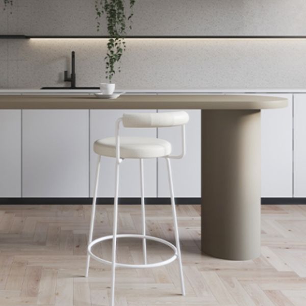 Tavolo da bar in stile contemporaneo da bar in legno massiccio con doppio piedistallo