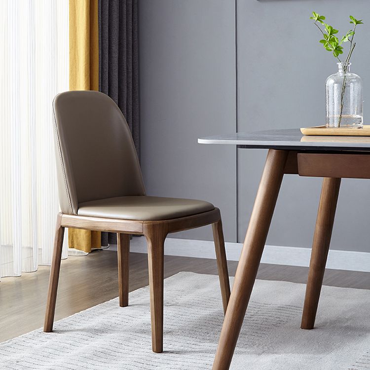 Contemporary Style Upholstered Chair of 16" Wide Parsons Chair for Home Clearhalo ' kitchen&dining_furn' 'Dining Chairs' 'Dining Tables & Seating' 'dining_chair' 'furn' 'furn_dining_chair' 'Furniture' 'furniture_dining_chair' 'Kitchen & Dining Furniture' 'kitchen' 1200x1200_17813263-45c7-480f-befc-3099cd80b88f