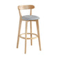Scandinavia Style Bar-stool Wooden Legs with Low Back Footrest for Kitchen Bar Clearhalo 'Bar Furniture' 'Bar Stools' 'bar_stools' 'furn' 'furn_bar_stools' 'furniture_bar_stools' 'Kitchen & Dining Furniture' 'kitchen&dining_furn' 'kitchen' 'kitchen_furn' Furniture' 1200x1200_1782b261-7e4f-4a22-a515-37710c26c370