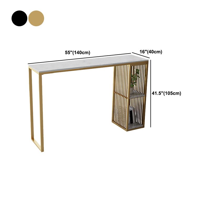 Ensemble de table de bar en pierre glamour 1/3 pièces Rectangle Counter Table Set pour intérieur