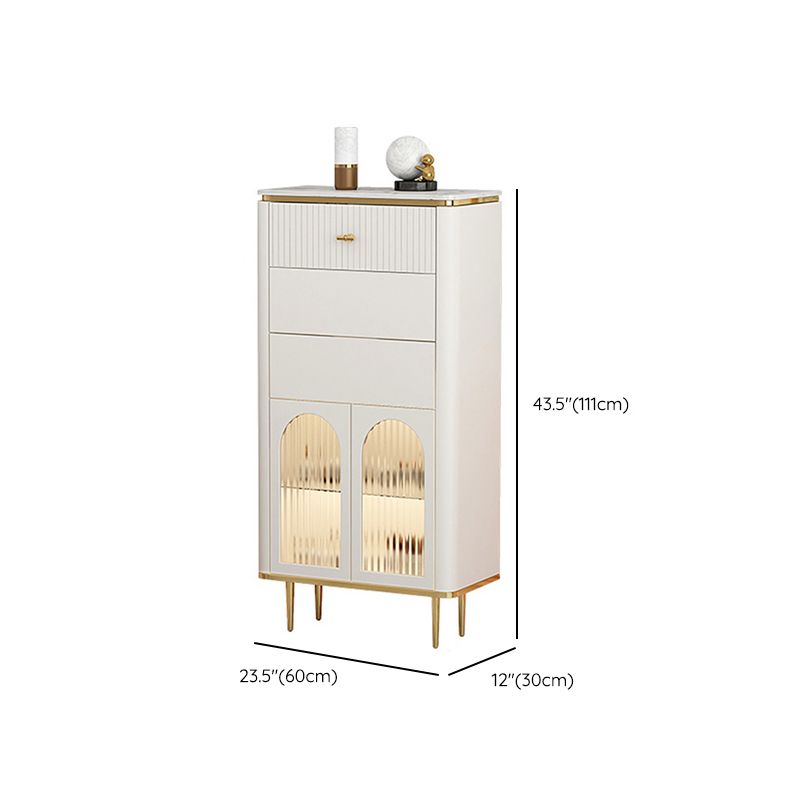 11,7 inch brede opbergkist Klassiek Glam-dressoir met 1/2/3 laden
