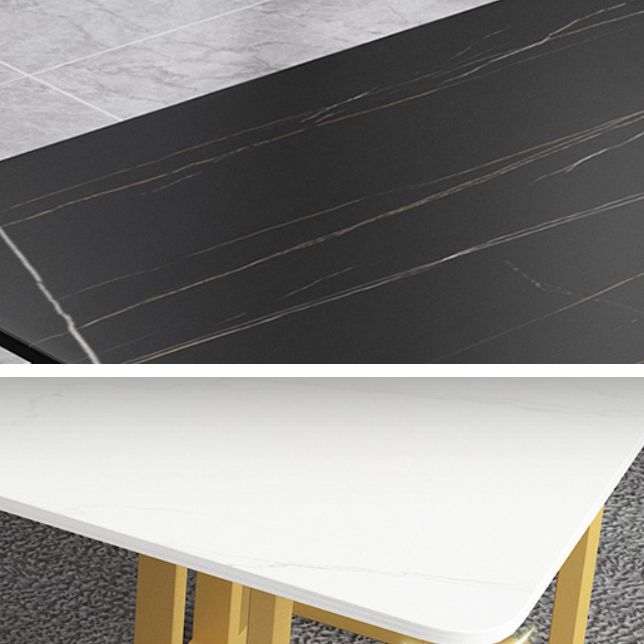 Nordic 1/5/7 Pieces Dining Set Rectangle Stone Dining Table for Dining Room