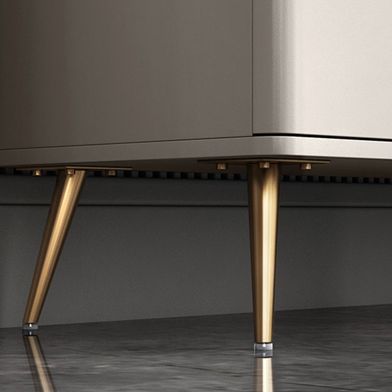 Glam Style Dining Buffet Stone Sideboard Table with Cabinets Clearhalo 'buffet_sideboard' 'Buffets & Sideboards' 'furn' 'furn_buffet_sideboard' 'Furniture' 'Kitchen & Dining Furniture' 1200x1200_1784b39e-deee-4600-9fdf-8fe738adff72