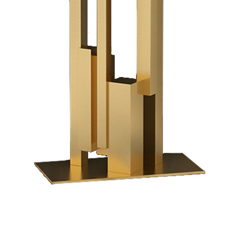 Table de la console en pierre rectangulaire glam - 11,81 "W x 31,50" Table de console H