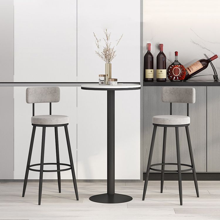 1/2/3 Pieces Round Pub Table Set Modern Stone and Metal Counter Height Set Clearhalo 'Bar Furniture' 'furn' 'furn_home_bar_bar_sets' 'Furniture' 'Home Bars & Bar Sets' 'home_bar_bar_sets' 'Kitchen & Dining Furniture' 1200x1200_1786ade8-4991-47b9-92aa-5f421b3c7a2c