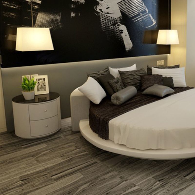 Night-tands de lit en bois faux en bois moderne avec 2 tiroirs