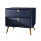19'' Tall Glam Bedside Cabinet 2-Drawer Solid Wood Faux Leather Legs Included Nightstand Clearhalo 'Bedroom Furniture' 'furn' 'furn_night_stand' 'Furniture' 'night_stand' 'Nightstands' 1200x1200_1788a21f-39dc-4b50-a917-c4254e6b43a5