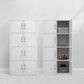 Contemporary Style Wardrobe White Metal Wardrobe Closet for Home Clearhalo 'Armoires & Wardrobes' 'armoires_wardrobes' 'Bedroom Furniture' 'furn' 'furn_armoires_wardrobes' 'Furniture' 1200x1200_178a2f1f-7844-44a0-8175-b488b5c5b9bd