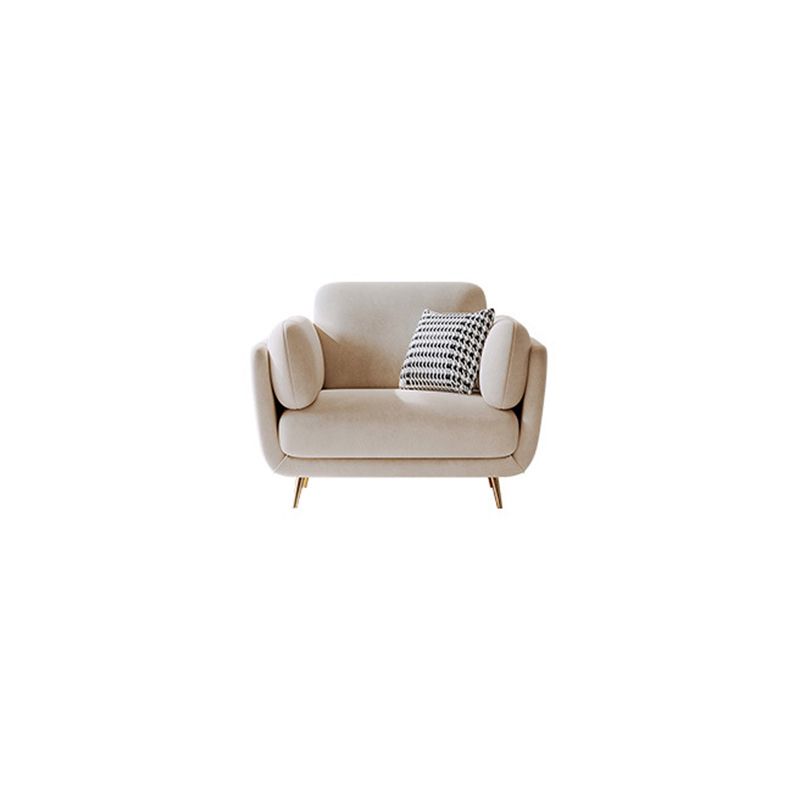 コンテンポラリースクエアアームソファソファ標準ベルベットセッテソファ