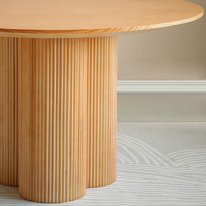 Minimalistische ronde eettafelset 1/2/3/4/5/7-delige grenen dinetteset