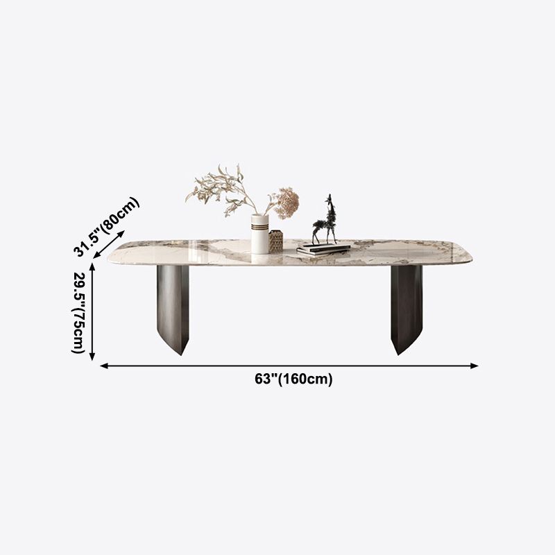 Metal Traditional Luxury Rectangular Table Sintered Stone Indoor Table for Kitchen and Dining Room Clearhalo ' dining_table' 'Dining Tables & Seating' 'Dining Tables' 'furn' 'furn_dining_table' 'Furniture' 'furniture_dining_table' 'Kitchen & Dining Furniture' 'kitchen&dining_furn' 'kitchen' 'kitchen_dining_table' 1200x1200_178f75c4-def8-4032-b486-ecbad284f8dc