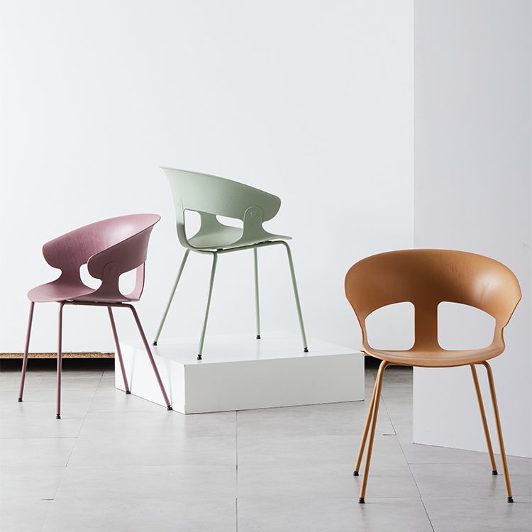 Industrial Metal Dining Room Armchair Plastic Dining Room Chairs for Restaurant Use Clearhalo ' kitchen&dining_furn' 'Dining Chairs' 'Dining Tables & Seating' 'dining_chair' 'furn' 'furn_dining_chair' 'Furniture' 'furniture_dining_chair' 'Kitchen & Dining Furniture' 'kitchen' 1200x1200_178fe83f-a64f-40e1-be47-f0a469f205ea