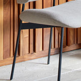 Kitchen Industrial Dining Chair Open Back Upholstered Armless Chair