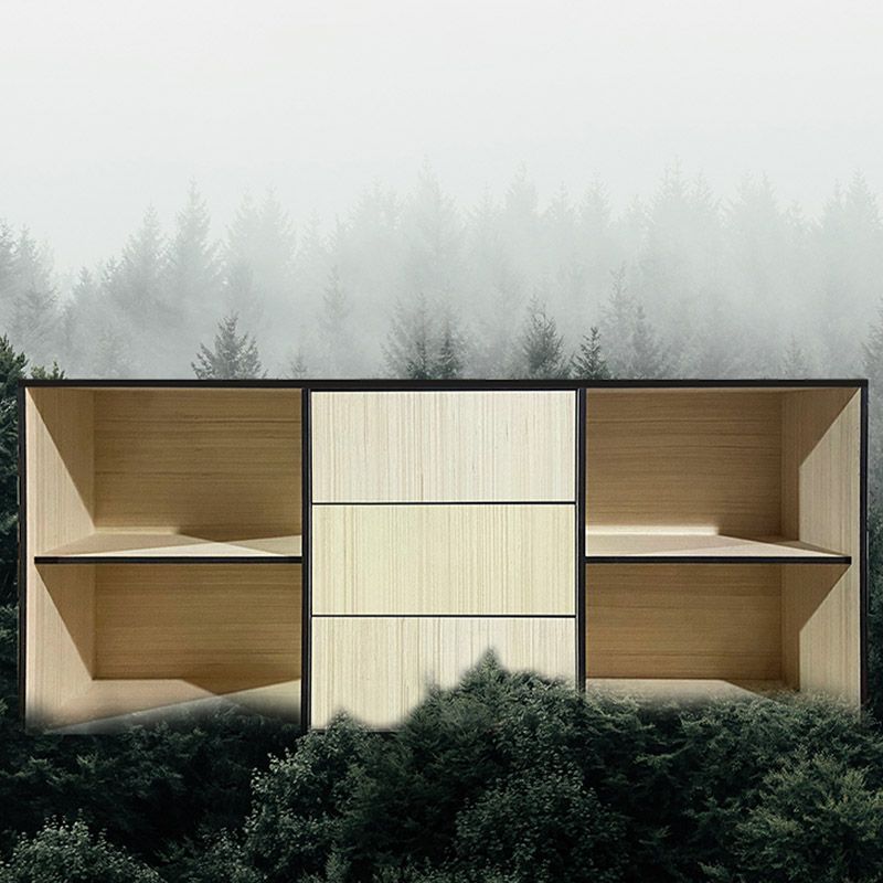 Contemporary Sideboard Table 3 Drawer Sideboard Cabinet for Kitchen Clearhalo 'buffet_sideboard' 'Buffets & Sideboards' 'furn' 'furn_buffet_sideboard' 'Furniture' 'Kitchen & Dining Furniture' 1200x1200_17908aa1-1e4a-4484-bf47-9b7e51399c2b