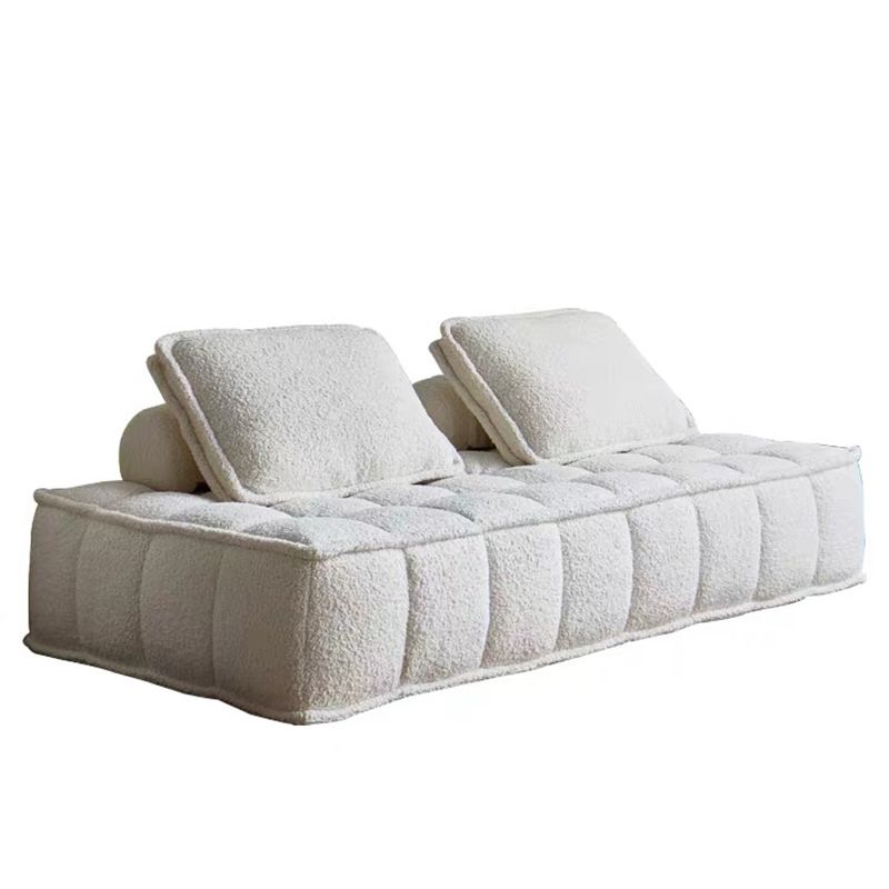 Divano in stoffa agnello/smerigliamento in stile moderno senza bracciolo e senza cuscino