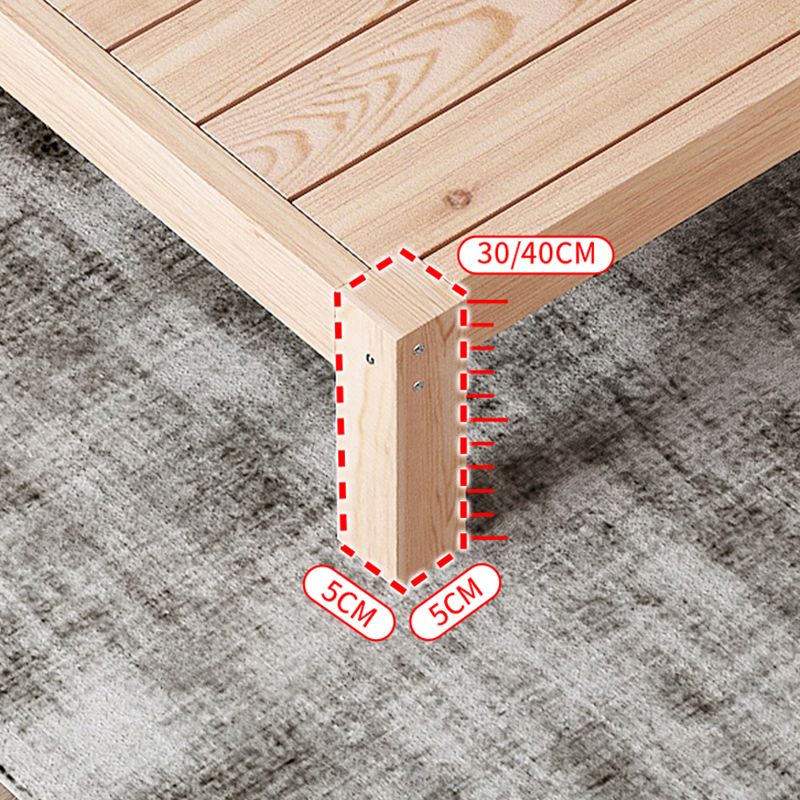 Scandinavisch rechthoekig bed hoofdeinde houten bed met aangepaste benen