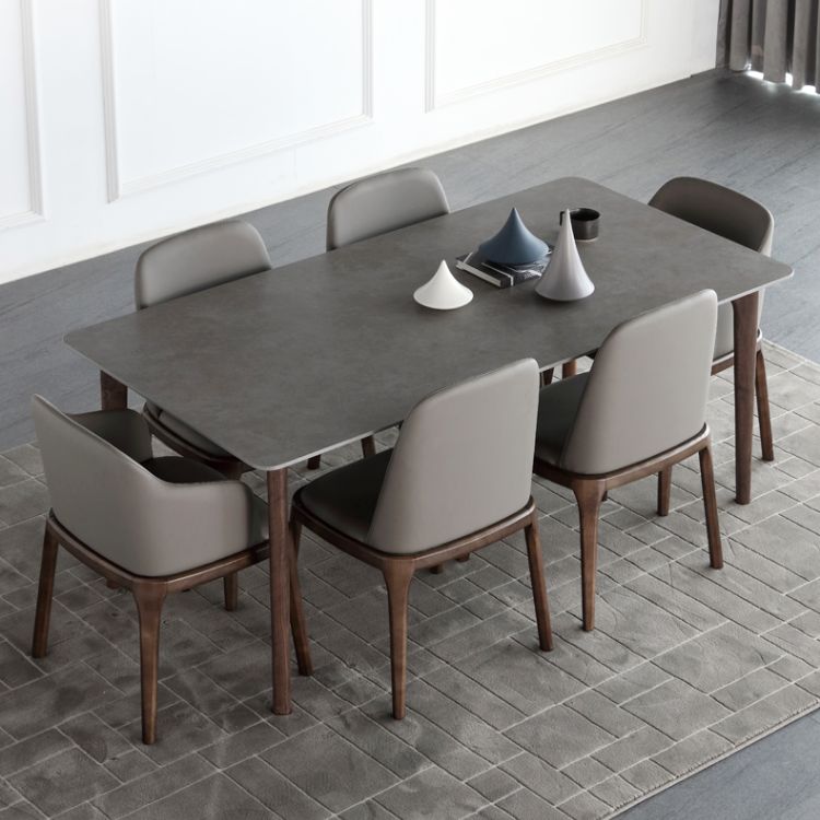 Modern 1/4/5/7 Pieces Dinette Set with Sintered Stone Top Ash Wood Dining Table Set Clearhalo 'Dining Room Sets' 'Dining Tables & Seating' 'dining_room_set' 'furn' 'furn_dining_room_set' 'Furniture' 'furniture_dining_room_set' 'Kitchen & Dining Furniture' 1200x1200_17949ed9-b0fd-4441-a126-6bcb58689e7c
