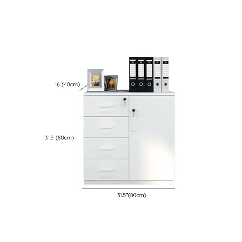 Modern File Cabinet White Wooden Frame Storage Lateral File Cabinet Clearhalo 'Filing Cabinets' 'filling_cabinets' 'furn' 'furn_filling_cabinets' 'Furniture' 'Office Furniture' 1200x1200_1794cd25-f8b5-418b-9e78-b32ba7c0417d