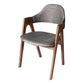 Scandinavian Rubberwood Open Arm Chair Upholstered Dining Chair with Wood Legs Clearhalo ' kitchen&dining_furn' 'Dining Chairs' 'Dining Tables & Seating' 'dining_chair' 'furn' 'furn_dining_chair' 'Furniture' 'furniture_dining_chair' 'Kitchen & Dining Furniture' 'kitchen' 1200x1200_1794d74a-e2da-404f-bcfb-f9204f479f8b