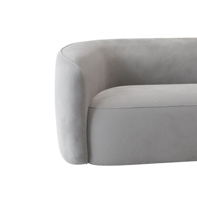 Sofa mit modernem Stil sogar Rückenarmlehre kein Kissen zurück graues Sofa
