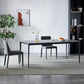 Modern Rectangle Dining Table Sintered Stone Top Table with 4 Black Metal Legs Clearhalo 'Dining Tables & Seating' 'Dining Tables' 'dining_table' 'furn' 'furn_dining_table' 'Furniture' 'Kitchen & Dining Furniture' 1200x1200_179580b7-f907-47e4-8749-9617da2568c2