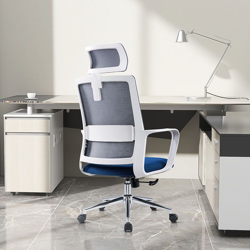 Contemporary Arm Chair Fixed Arms Adjustable Seat Height Office Chair Clearhalo 'furn' 'furn_office_chair' 'Furniture' 'Office Chairs' 'Office Furniture' 'office_chair' 1200x1200_1795deb3-456b-4d13-b24e-70c35bf40b57