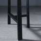 Contemporary Indoor Rectangle Trestle Bar Dining Table with Metal Legs