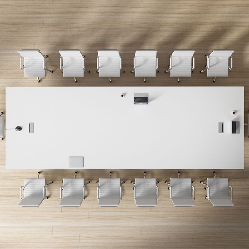 29,25 pollici di scrivania di rettangolo in legno contemporaneo da 29,25 pollici