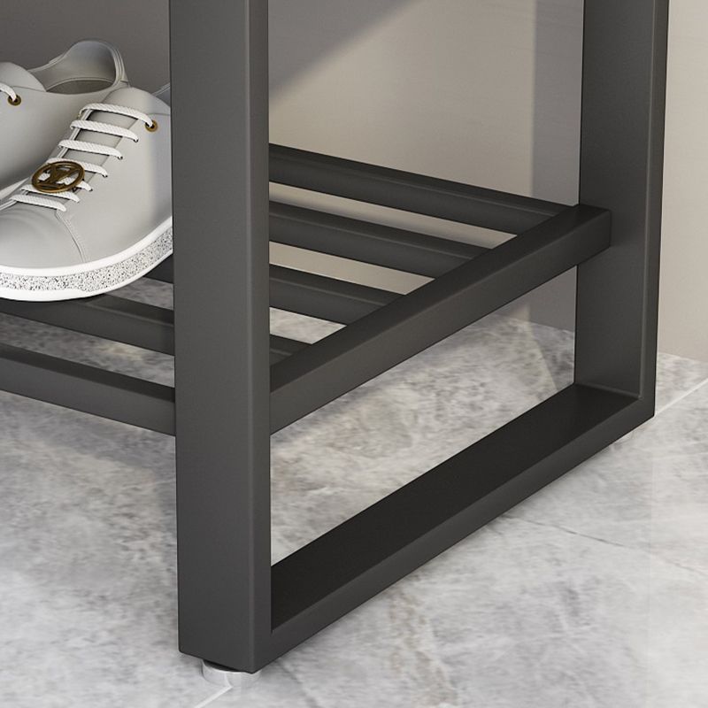 Rectangle Modern Entryway Bench Cushioned Metal Seating Bench Clearhalo 'Benches' 'Chairs & Seating' 'furn' 'furn_benches' 'Furniture' 'Living Room Furniture' 1200x1200_1797f3bd-08e4-444f-aa70-706066c60378