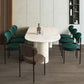 Simplicity Style Sintered Stone Dining Table 3 Legs Base 55" Wide Freeform Table for Home Clearhalo ' dining_table' 'Dining Tables & Seating' 'Dining Tables' 'furn' 'furn_dining_table' 'Furniture' 'furniture_dining_table' 'Kitchen & Dining Furniture' 'kitchen&dining_furn' 'kitchen' 'kitchen_dining_table' 1200x1200_17990d51-2616-4a5a-92f3-b248fa3260e8