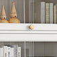 Modern Engineered Wood Bookshelf Standaard gesloten achterste boekenkast met deuren