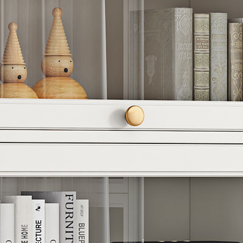 Modern Engineered Wood Bookshelf Standaard gesloten achterste boekenkast met deuren