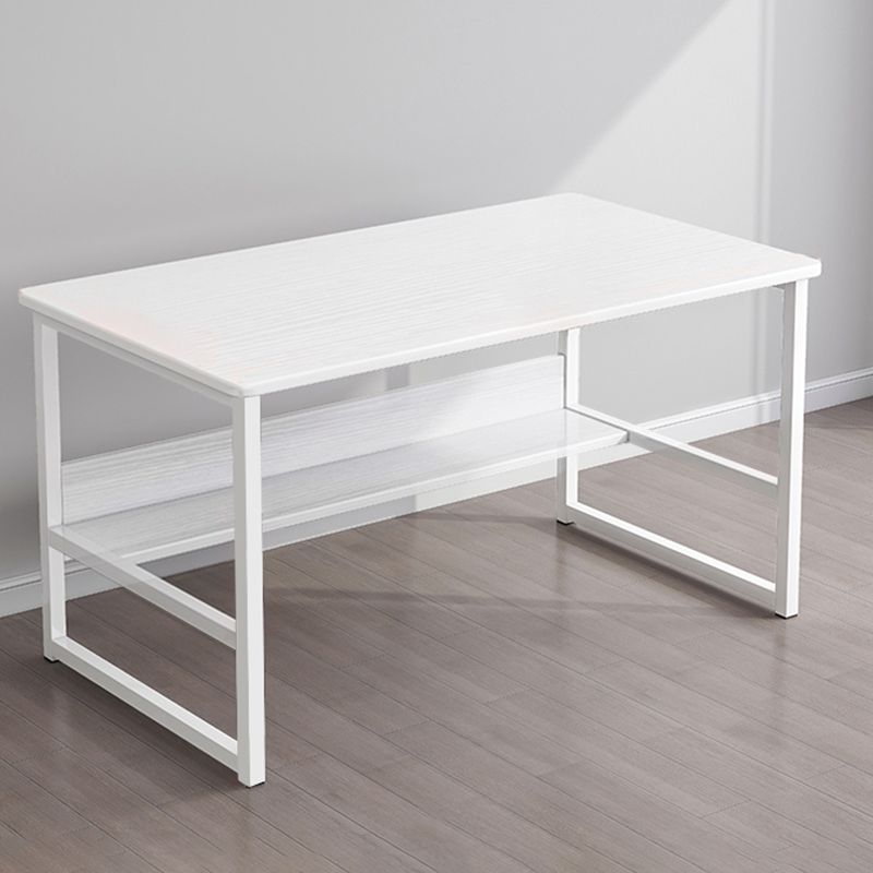 Industrial Rectangular Desk Engineered Wood Writing Desk with Metal Legs Clearhalo 'furn' 'furn_office_desk' 'Furniture' 'Office Desks' 'Office Furniture' 'office_desk' 1200x1200_179b4c9f-636e-4ff9-bed5-7a2fadfaf601