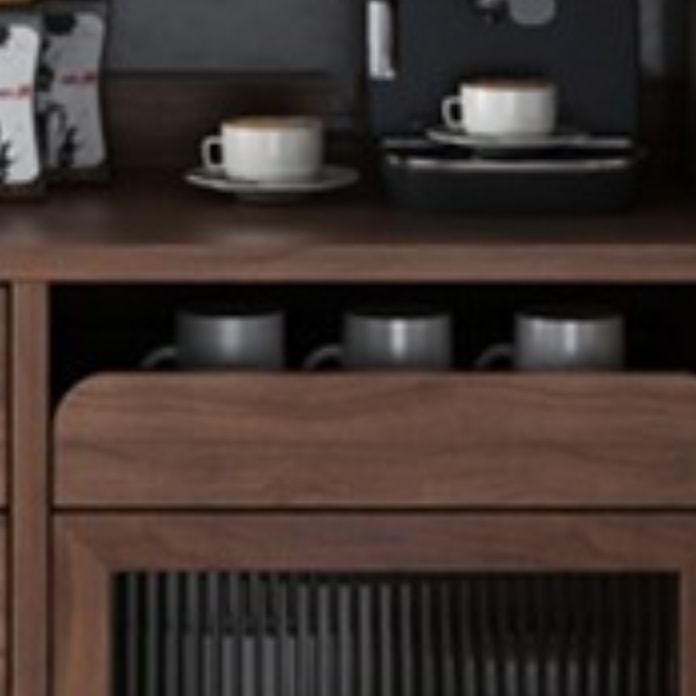 Serveur de restauration moderne serveur de buffet de pin avec des tiroirs pour la cuisine