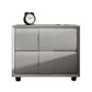 Tiroir de rangement de rangement table de nuit 16 '' Tall Faux Leather Modern Nightand