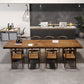 Modern Rectangle Wood Dining Table 1/4/9 Pieces Dining Set for Dining Room