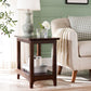 Country Wooden Table Top End Table One Shelf Side Table With Four Legs Clearhalo 'Coffee & Accent Tables' 'End & Side Tables' 'end_side_table' 'end_side_tables' 'furn' 'furn_end_side_tables' 'Furniture' 'furniture_end_side_table' 'Living Room Furniture' 1200x1200_17a039e5-819f-4a58-80eb-2c5ded7d1ec3