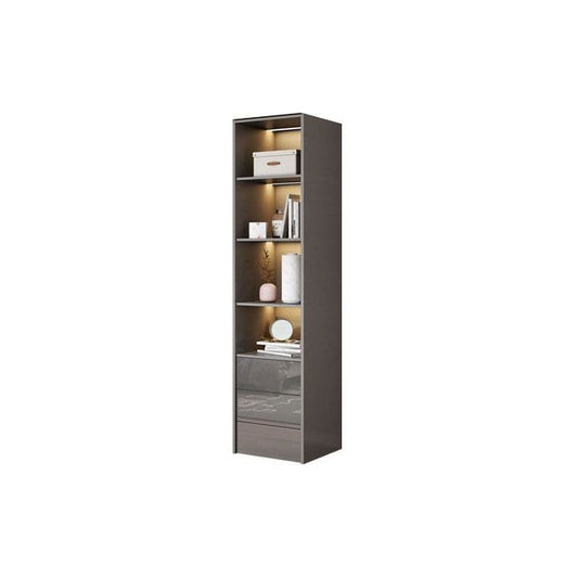 Contemporary Style Wood Wardrobe Gray Colour 1-Drawer Wardrobe Closet for Home Clearhalo 'Armoires & Wardrobes' 'armoires_wardrobes' 'Bedroom Furniture' 'furn' 'furn_armoires_wardrobes' 'Furniture' 1200x1200_17a097a9-c2e1-4444-8b7a-8d12ade4c538