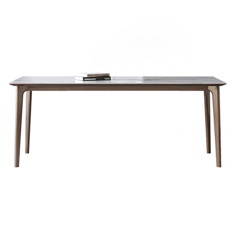 Juego de comedor de piedra sinterizada estilo diseñador, juego de mesa rectangular de 1/3/4/5/7 piezas