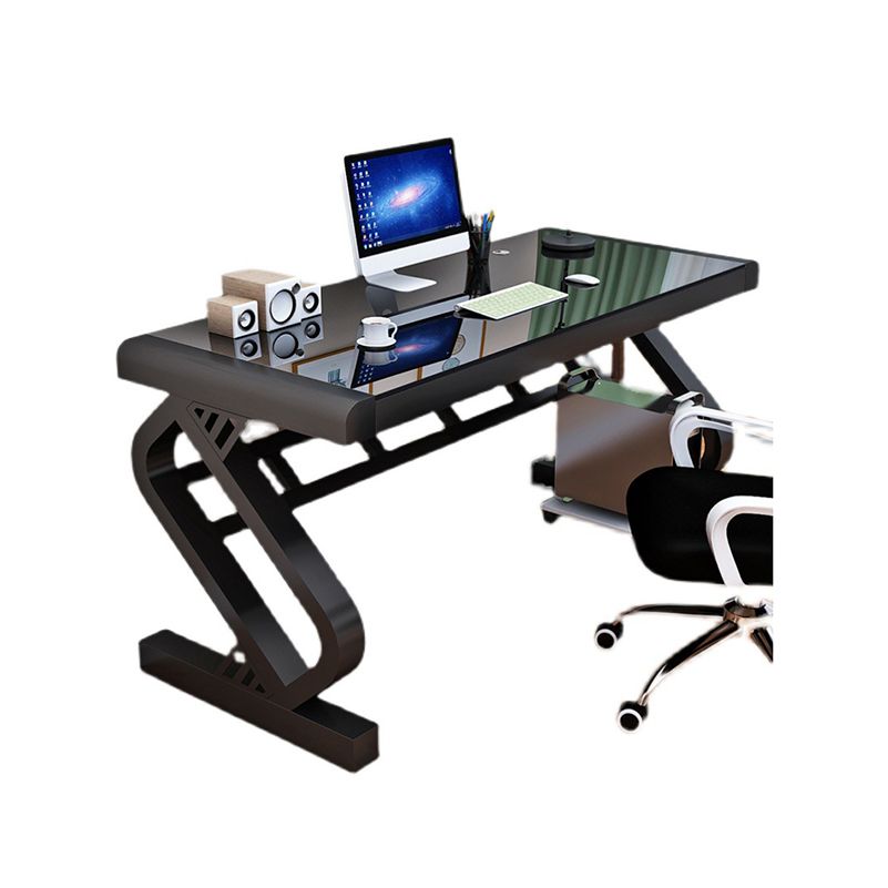 29.53" H Contemporary Rectangular Computer Desk Antique Finish Office Desk Clearhalo 'furn' 'furn_office_desk' 'Furniture' 'Office Desks' 'Office Furniture' 'office_desk' 1200x1200_17a27c8f-e504-4dcd-8dc1-a2b7aa834bfd