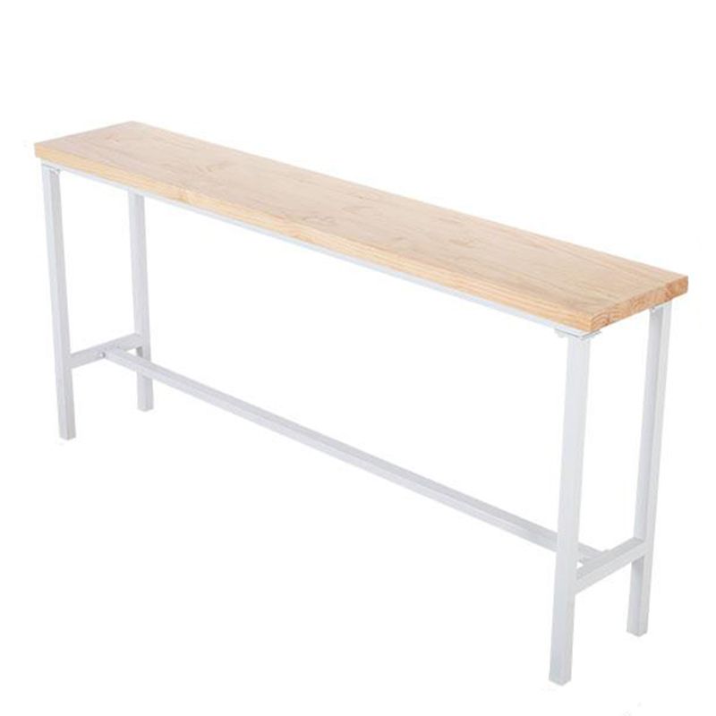 Houten indoor voetsteun pubtafel moderne bistro barhoogte cocktailtafel