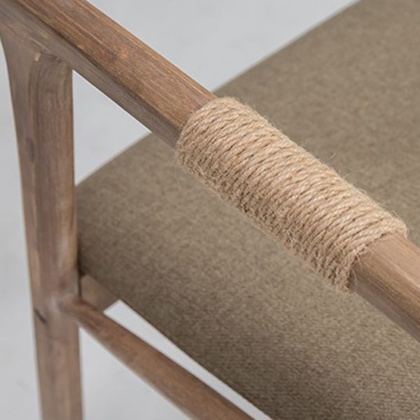 Indoor Country Style Arm Chair Open Back Wood Upholstered Single Dining Room Chair Clearhalo ' kitchen&dining_furn' 'Dining Chairs' 'Dining Tables & Seating' 'dining_chair' 'furn' 'furn_dining_chair' 'Furniture' 'furniture_dining_chair' 'Kitchen & Dining Furniture' 'kitchen' 1200x1200_17a510da-b918-4cf6-91c3-8471ce33bd17