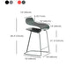 Taburete de barra de plástico de barra de metal de estilo nórdico para cocina para cocina