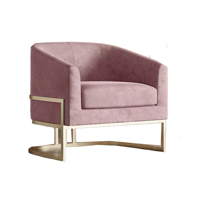 Contemporary 28" Wide Fixed Back Sloped Arms Sponge Barrel Chair Clearhalo 'Accent Chairs' 'accent_chairs' 'Chairs & Seating' 'furn' 'furn_accent_chairs' 'Furniture' 'Living Room Furniture' 1200x1200_17ab1792-c956-4925-a5f3-8dbc73e420e0