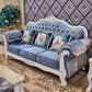Velvet Rolled Arm Standard Sofa Couch with Pillows for Three People Clearhalo 'furn' 'furn_sofas' 'Furniture' 'furniture_sofas' 'Living Room Furniture' 'Sofa' 'sofas' 1200x1200_17abeb2d-ff13-47da-bddf-43faea0db9d5