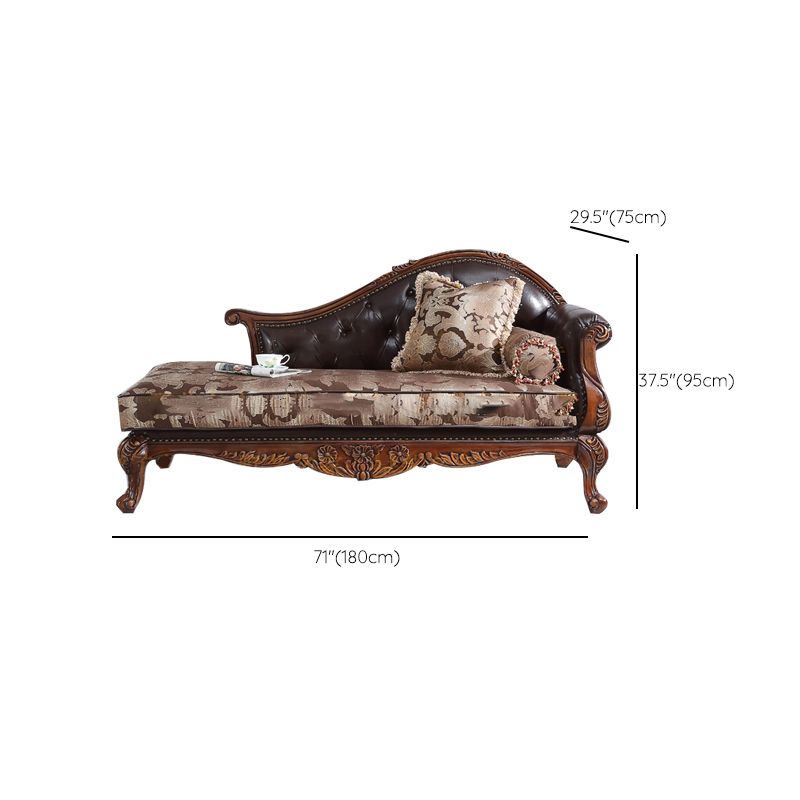 Traditional Upholstered Chaise Lounge Couch Fabric Chaise Lounge Chair with Arms Clearhalo 'Chairs & Seating' 'Chaise Lounge' 'chaise_lounge' 'furn' 'furn_chaise_lounge' 'Furniture' 'Living Room Furniture' 1200x1200_17ad4283-8727-4a6d-b2ac-3b9bc0b7ad99